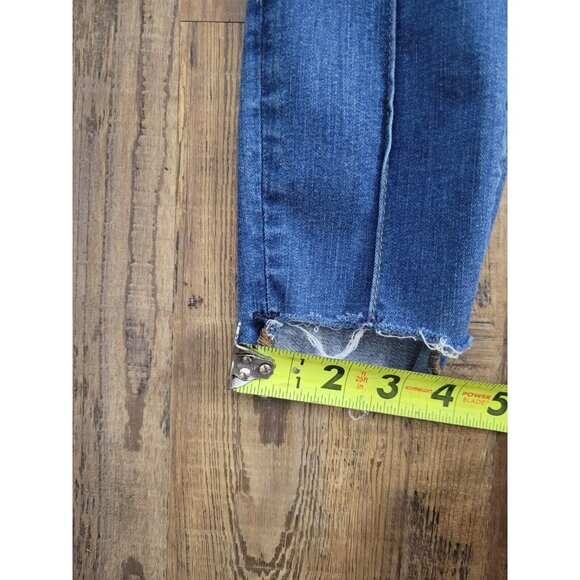 FREE PEOPLE  Jeans with distressed eg cuffs and front seam Size W27R - Picture 3 of 13